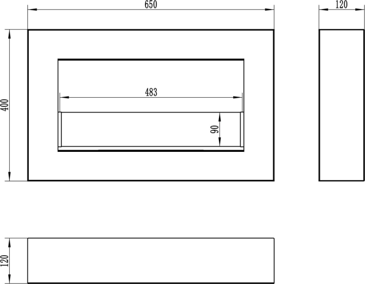 1200-Biokominek wiszący BOX 650x400 z szybą wymiary .jpg